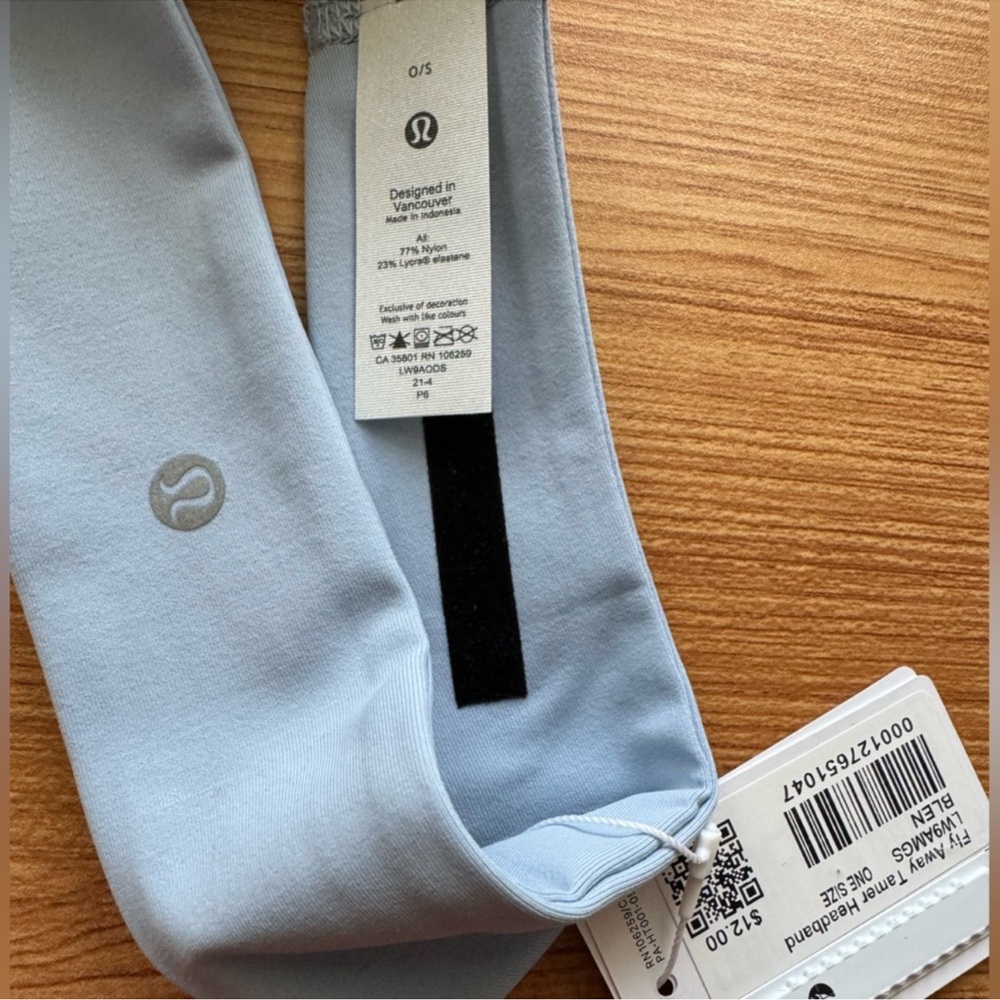 Lululemon Fly Away Tamer Headband in Baby Blue - Picture 9 of 10